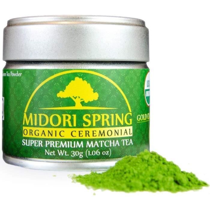 Poudre de matcha pour boissons, pâtisseries et thé Or cérémoniel 30g