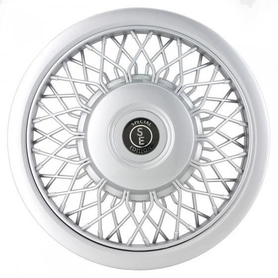 AutoStyle enjoliveurs Classic 13 pouces ABS argent lot de 4