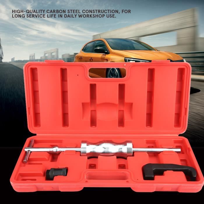 Outil d'Injecteur, 3Pcs Outil d'Extraction Voiture Marteau Coulissant Extracteur d'Injecteur Extracteur en Acier au Carbone-FUT〄