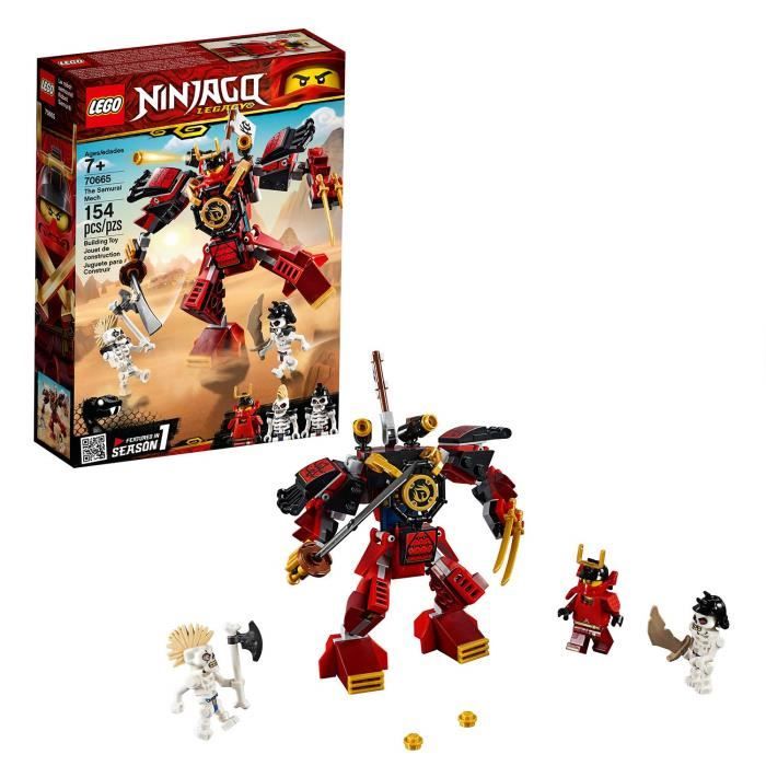 Poupon LEGO I37K1 Ninjago Les blocs de construction Samurai Mech pour (154 Pcs) 70665