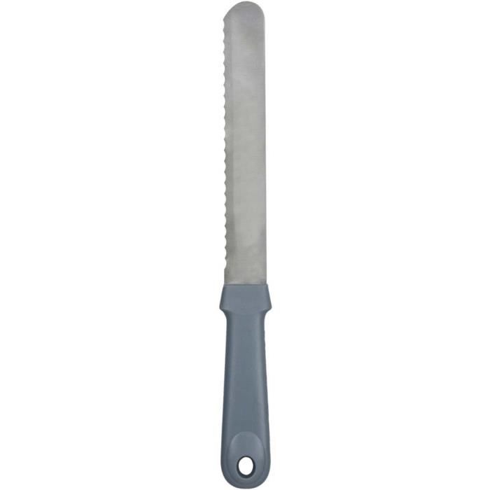 Couteau découpe génoise 35 cm Gris