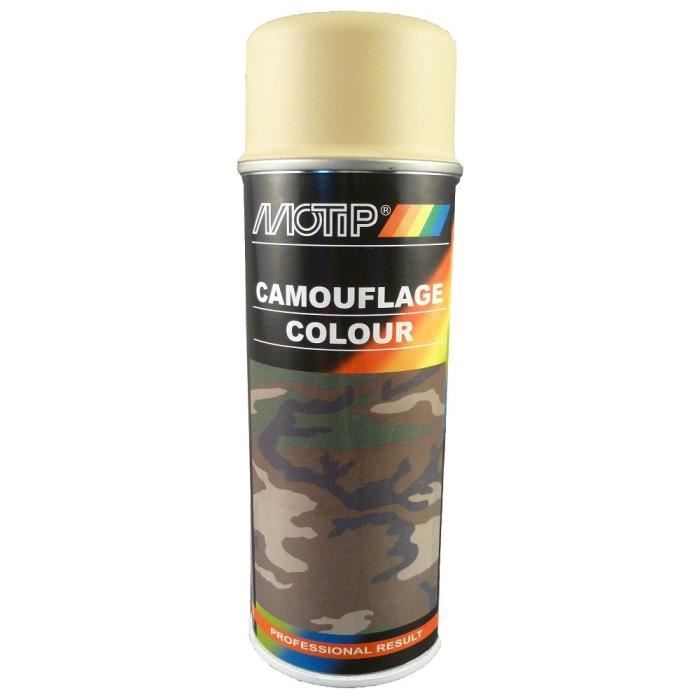 motip aerosol peinture camouflage colour beige ral 1001 SPRAY CAN BOMBE PAINT CSK AUTO MOTO QUAD VELO BATAEU AVION JEEP GRAFF ART C4