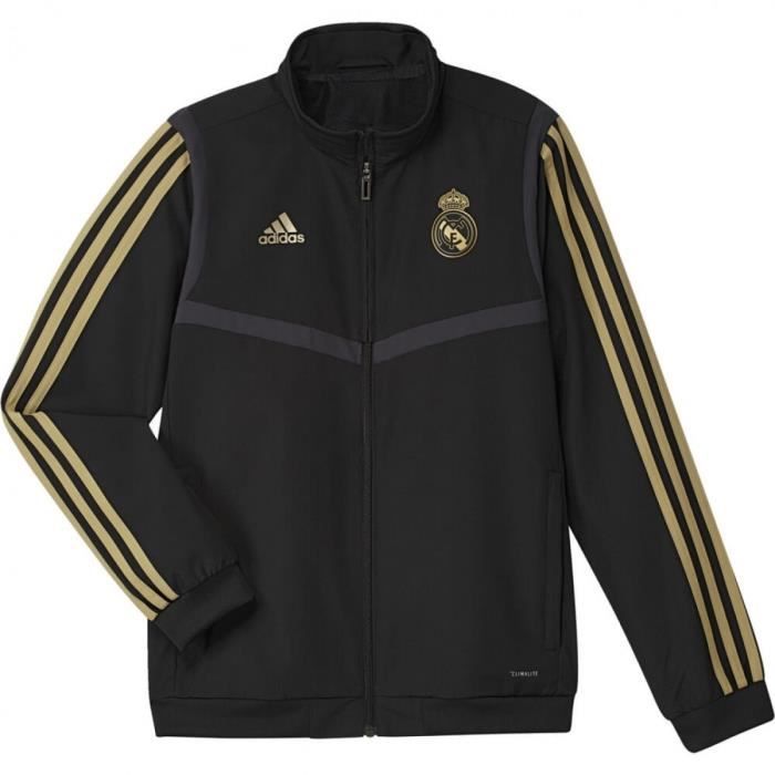 Veste Adidas Performance Real Madrid Junior - Garçon - Noir