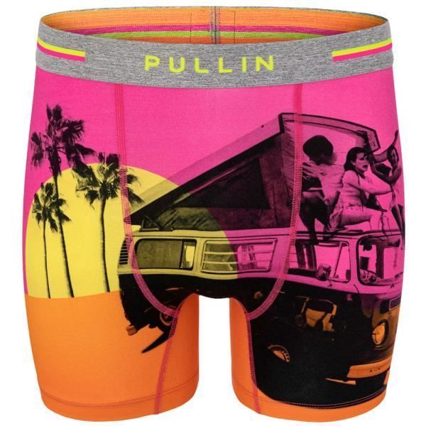 PULL IN Boxer Long Homme Coton Bio SURFFRIEND Rose Orange
