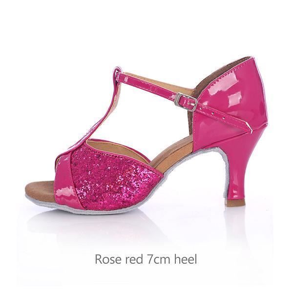 Chaussures de danse,Chaussures de danse latine de salon pour les femmes à talons Salsa Tango chaussures de danse à talons hauts 5