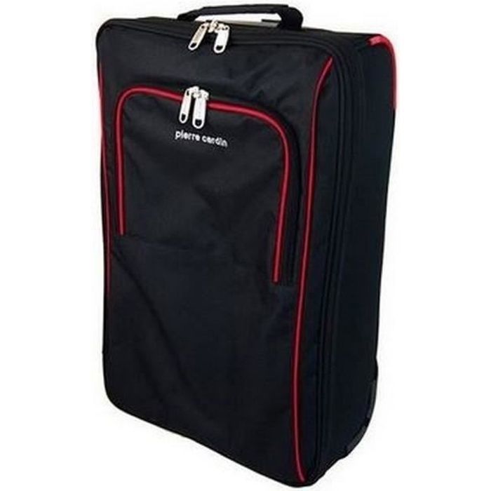 Valise Cabine Pierre Cardin Noir et Rouge