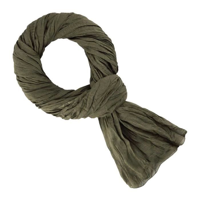 FOULARD CHECHE VERT KAKI 100% COTON TAILLE XXL HOMME FEMME FILLE GARCON Motard Biker ...