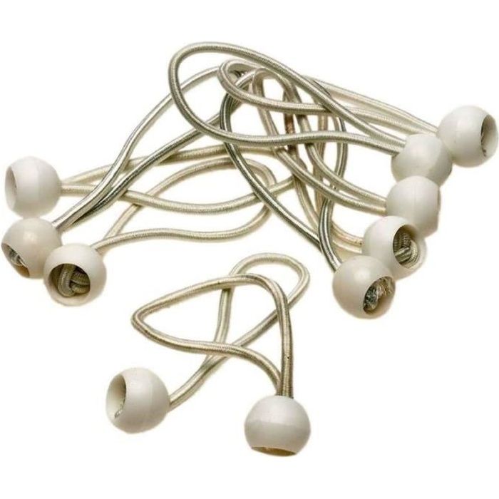Attache rapide écru bâche et toile 10pcs