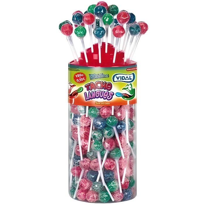 Vidal, Sucettes tache langue, 150 pièces