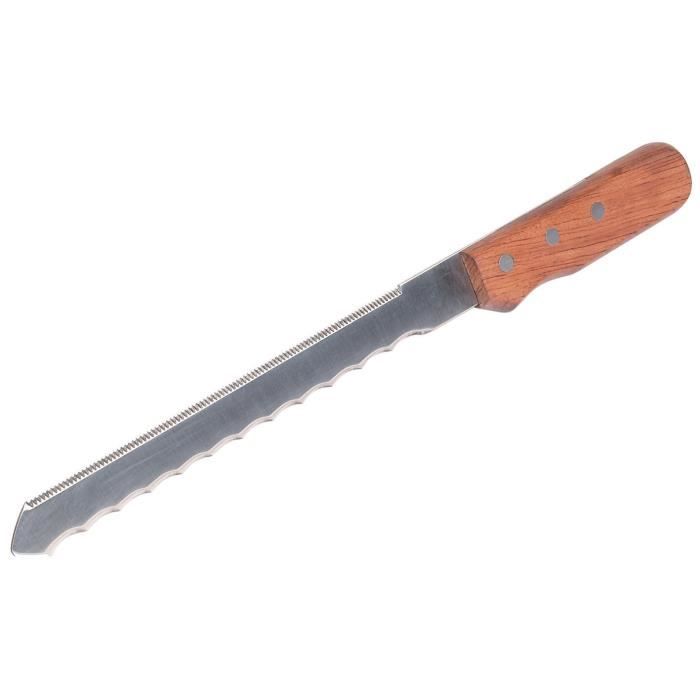 Couteau pour Matériaux Isolants, manche en bois - wolfcraft 4119000