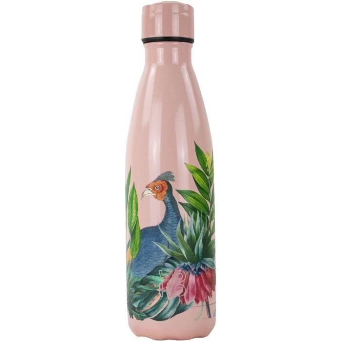 YOKO DESIGN - Bouteille isotherme de 500 ml motif Paon