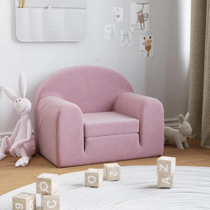 vidaXL Canapé-lit pour Enfants Lit de Jour avec Dossier et Accoudoirs Lit dInvité pour Tout-petits Chambre Salon Maison 357021