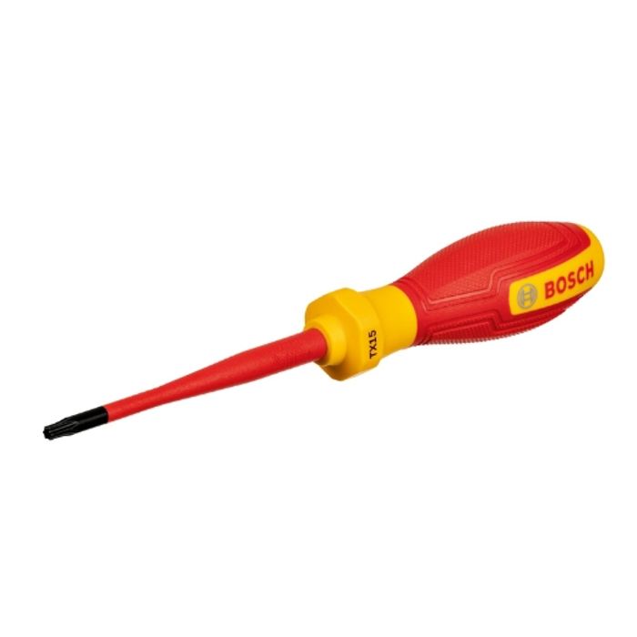 Tournevis VDE BOSCH TX15x75 Isolé jusquà 1000 V Élastomère thermoplastique Antidérapant