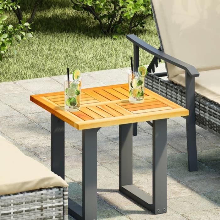 vidaXL Dessus de table 50x50x2 cm carré bois massif dacacia 4004253