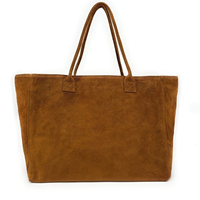 Sac BEA – Grand cabas en cuir camel