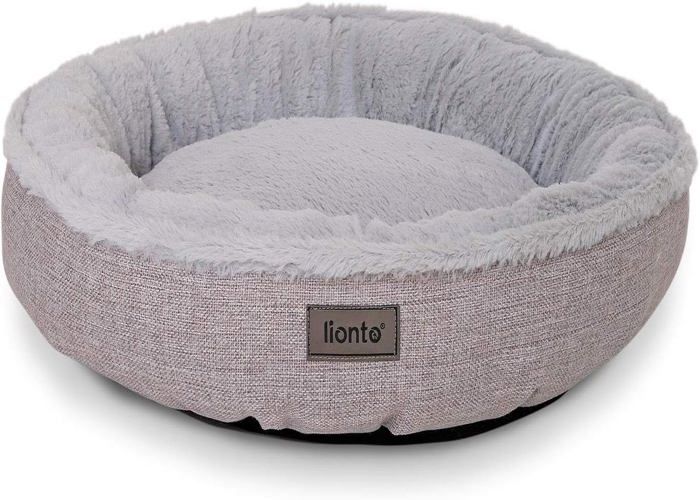 Comparer les prix de Lit Chien Rond Coussin Chien Panier Chien Panier Chat Donut,65Cm Ø Gris