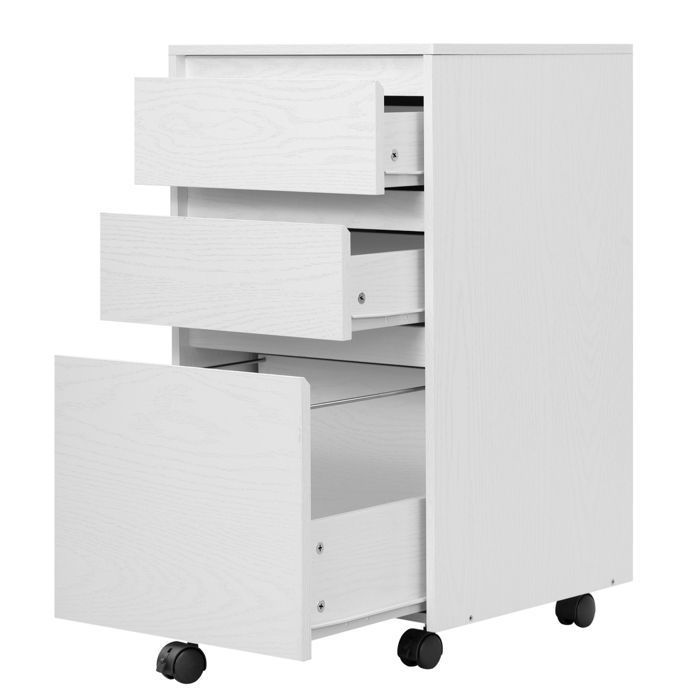 Caisson Mobile WOLTU - Meuble Rangement Bureau avec 3 Tiroirs - 40x40x70cm - Blanc W0ATT0863 Caisson Mobile WOLTU - Meuble Rangement Bureau avec 3 Tiroirs - 40x40x70cm - Blanc W0ATT0863