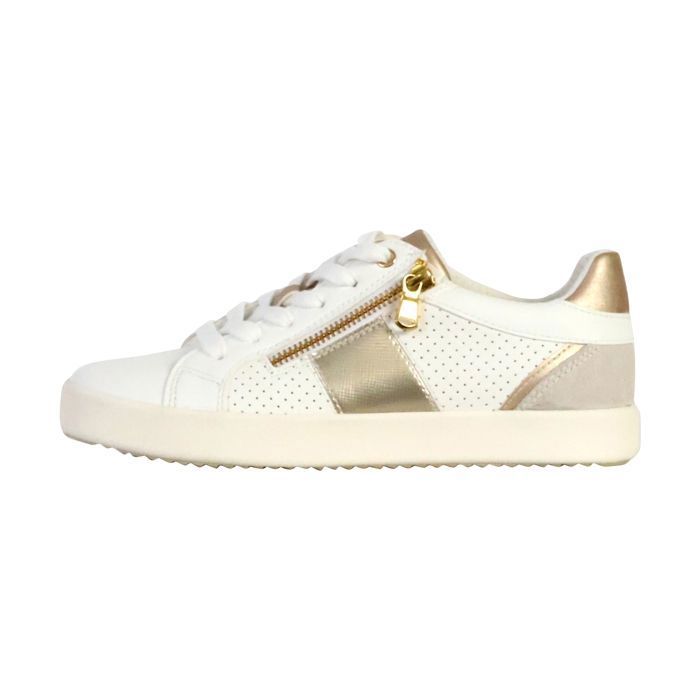 Geox Baskets - GEOX - Blomiee E - Blanc - Zip côté - Technologie respirante