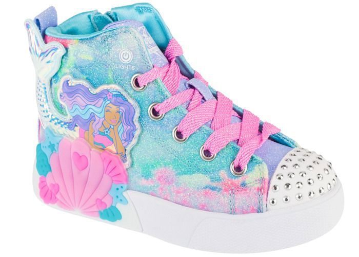 Skechers baskets - SKECHERS - Seashell Magic (Mermaid Sea) - Bleu - Lacets - Technologie Lights
