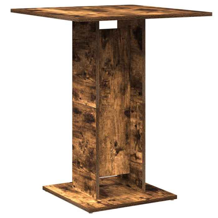 Table de bistro - mango - 2 personnes - Chêne fumé - 60x60x75 cm - Bois dingénierie M93