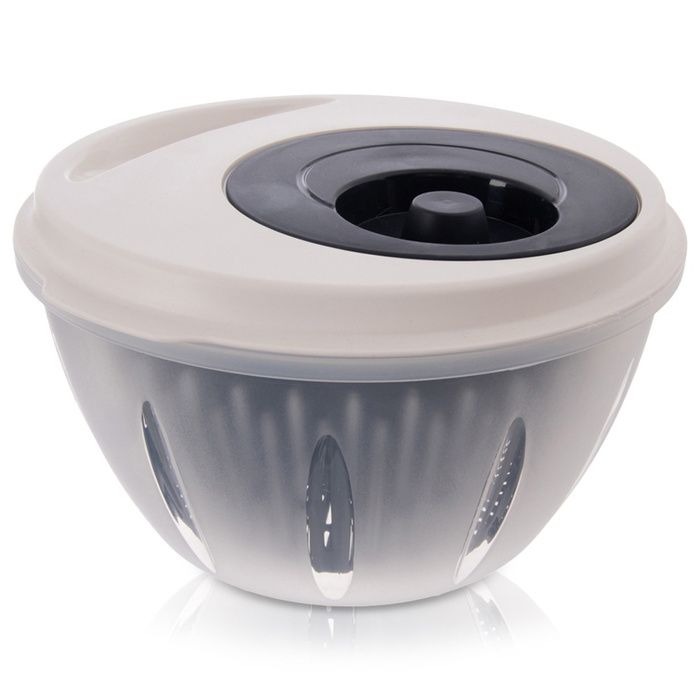 Centrifugeuse à Salade VILDE - Séchage Rapide et Polyvalent - 26x255x145 cm - Transparent / Gris - Vilde