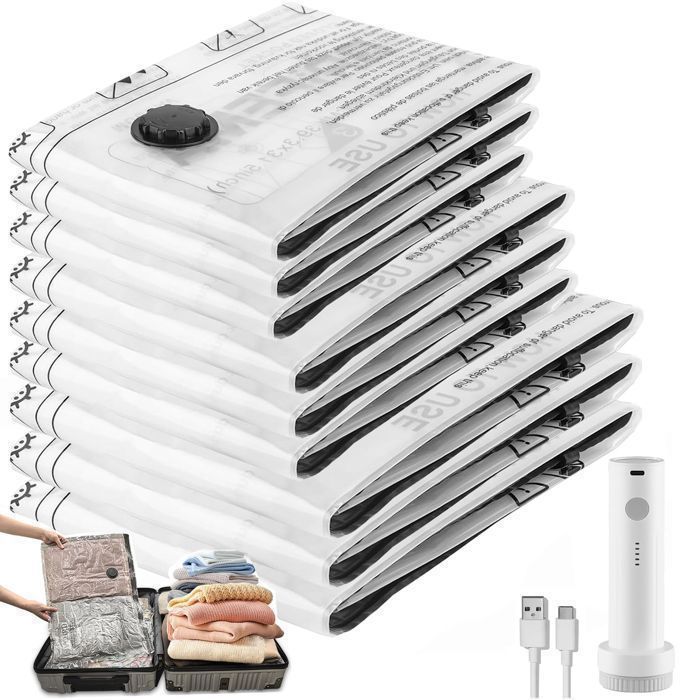 Sac Sous Vide 100x80cm - Sac De Rangement Sous Vide Pour Couettes