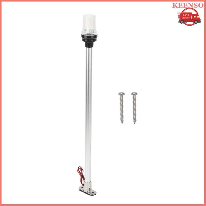 FTVOGUE Feu D’ancrage LED 360° 2NM – ABS IP56, 24V 25W – Pour Bateaux Voiliers Moteurs, étanche