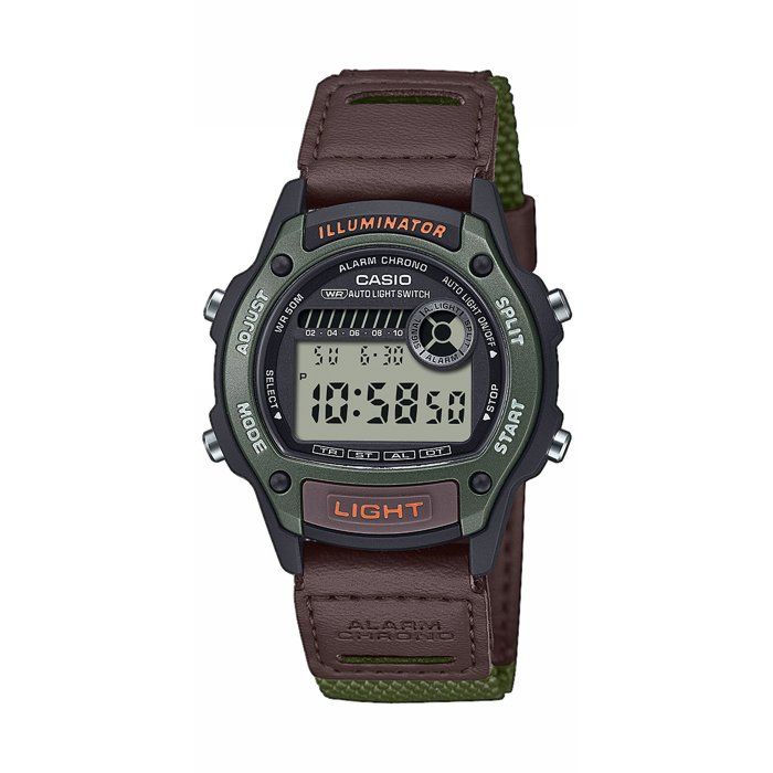 Montre - CASIO - W-220HF - Mixte - Vert - Quartz - Digital