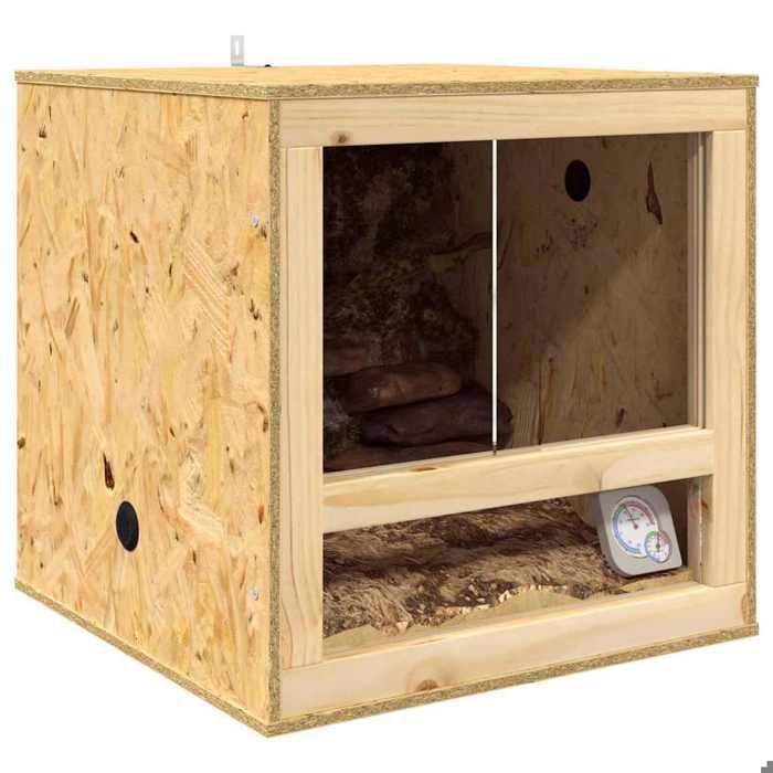 [34202]Terrarium Marron 50x50x50 cm OSB Poids:13.6 Kg
