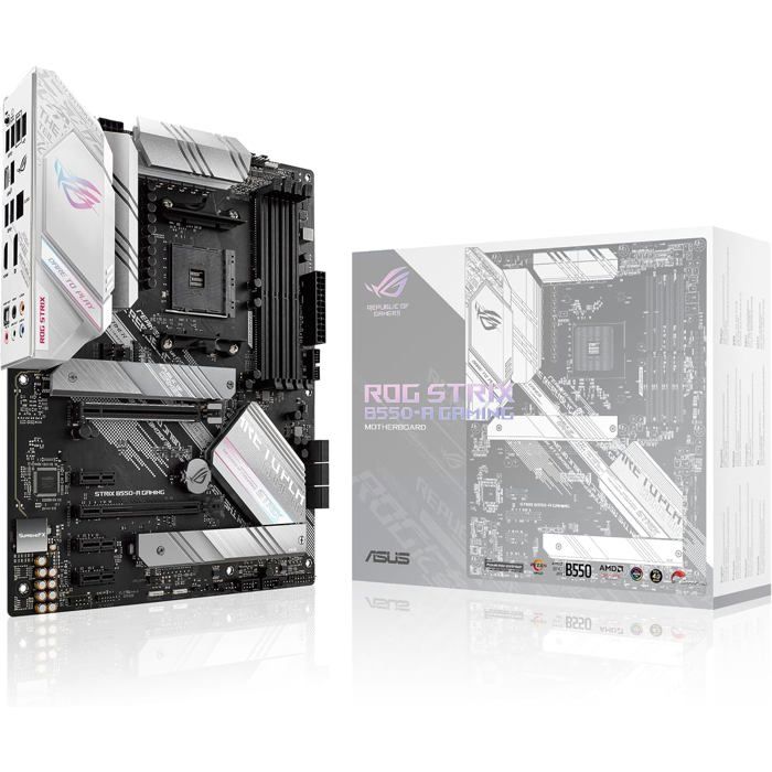 Carte mère gaming ATX ASUS ROG STRIX B550 A GAMING Socket AM4 PCIe 4.0 14 phases dalimentation - vue 2