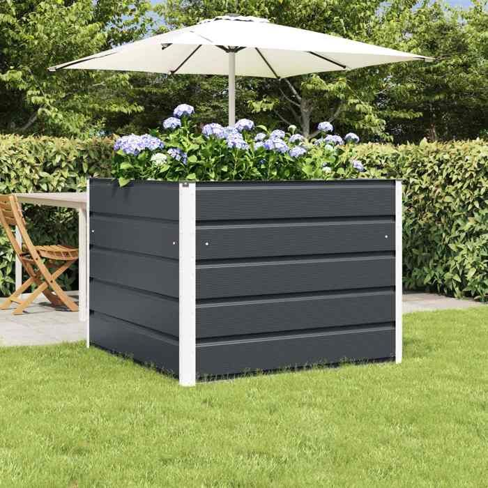 vidaXL Jardinière 100 x 100 x 75 cm Acier
