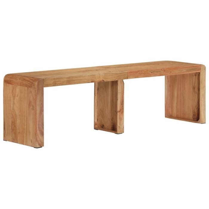 Banc salle à manger Anti-UV{1 pièce}robuste et élégant 160 x 38 x 45 cm bois massif dacacia ohg50c