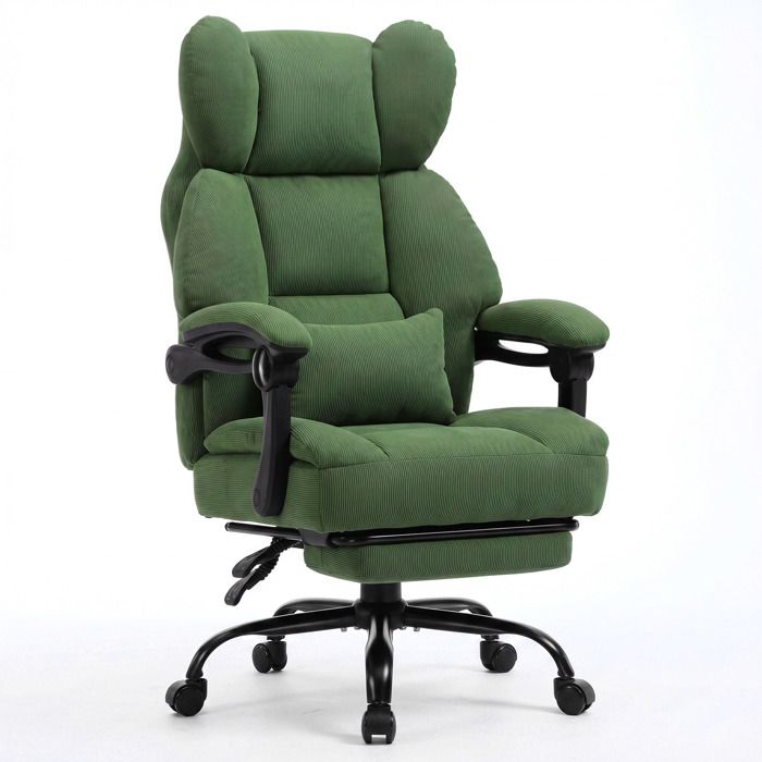 GTPLAYER Chaise de gamingavec repose pieds et soutien lombairesiège à ressortsCorde - vue 2