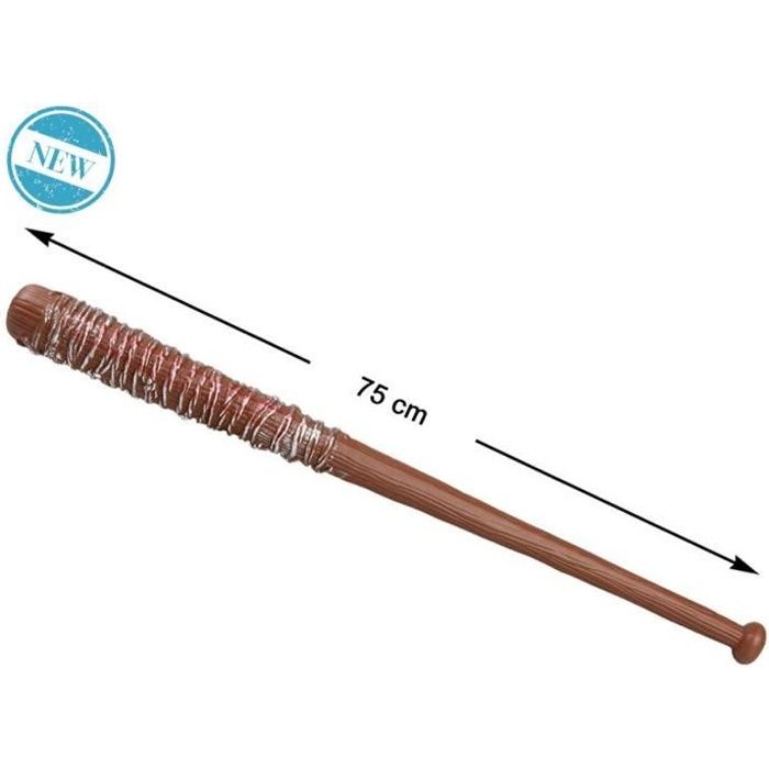 Batte de baseball ATOSA avec barbelé ensanglanté 75 cm Adulte