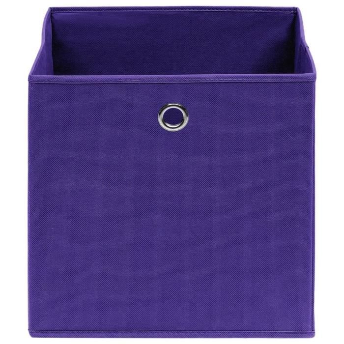 3 Cubes Rangement Tissu 28x28x28cm - Pliables Et Lavables - Pour Placard Ou étagère