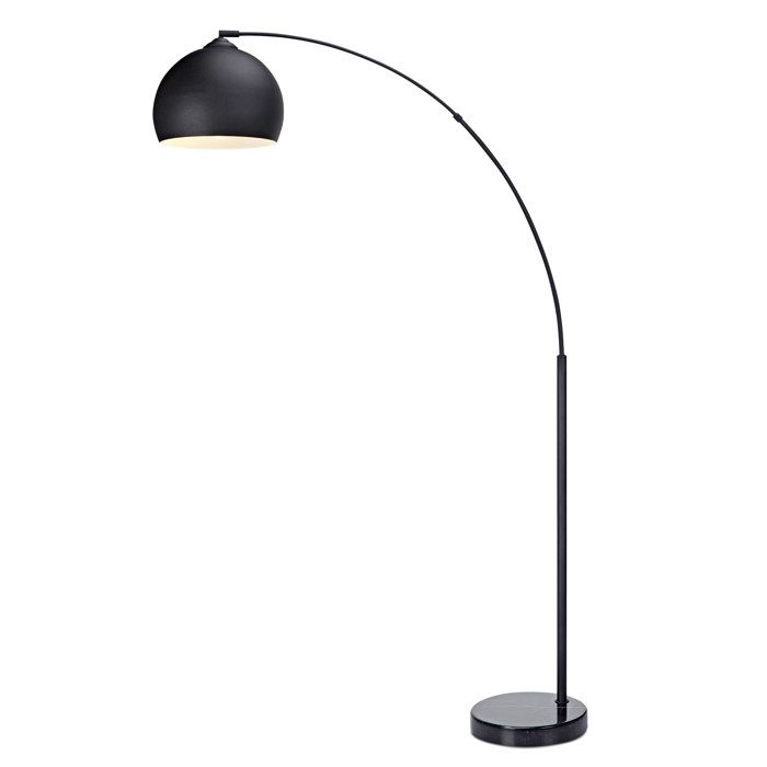 Lampadaire arqué Teamson Home noir 110 X 30 X 170 Lampadaire arqué Teamson Home noir 110 X 30 X 170