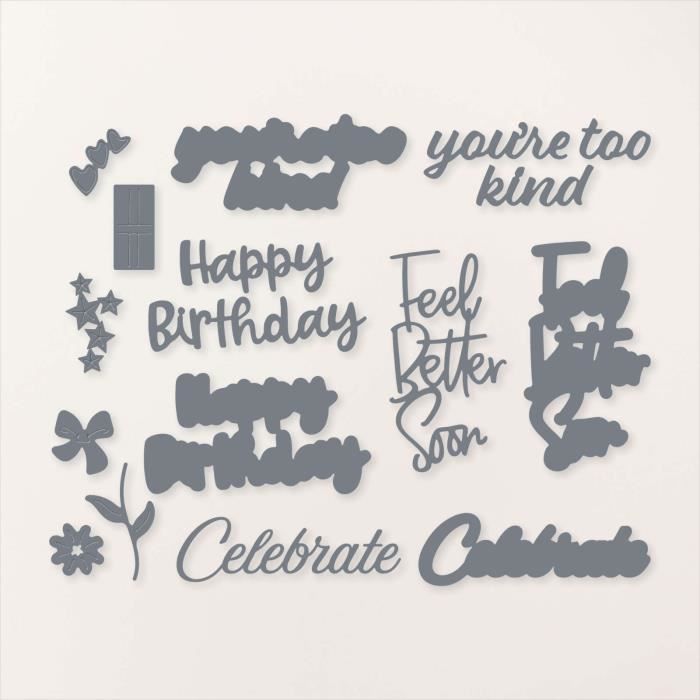 INFUNLY Lot De 26 Matrices De Découpe En Métal Avec Inscription « I Love You Are Important » Pour Anniversaire De Mariage, Fête D'anniversaire, Bricolage, Scrapbooking, Fabrication De Cartes