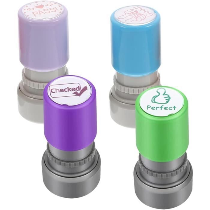 Lot De 10 Encres De Recharge Pour Tampon - 7 Ml, Couleurs Vives (rouge, Vert, Bleu, Rose, Jaune...)