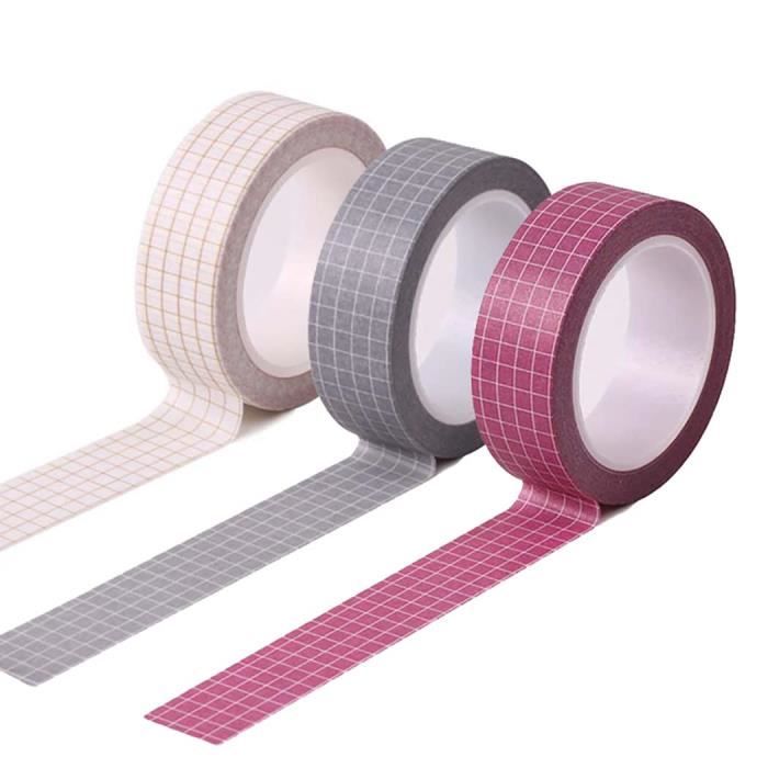 Lot De 10 Rouleaux De Ruban Adhésif Washi - Couleur Arc-en-ciel - Ruban