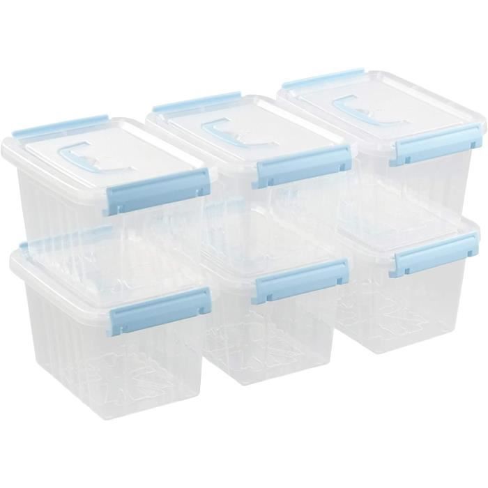 LOCK & LOCK Lot de 3 boîtes de conservation empilables rectangulaires HPL826 2,6 l