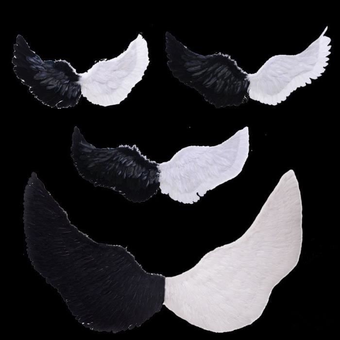 Aurasky Ailes d'ange Rouge, Diable Cornes et Fourche, Deguisement Demon Femme, Halloween Costume Enfant Adulte, Costume de Fête pour Halloween Carnaval Mascarade Cosplay