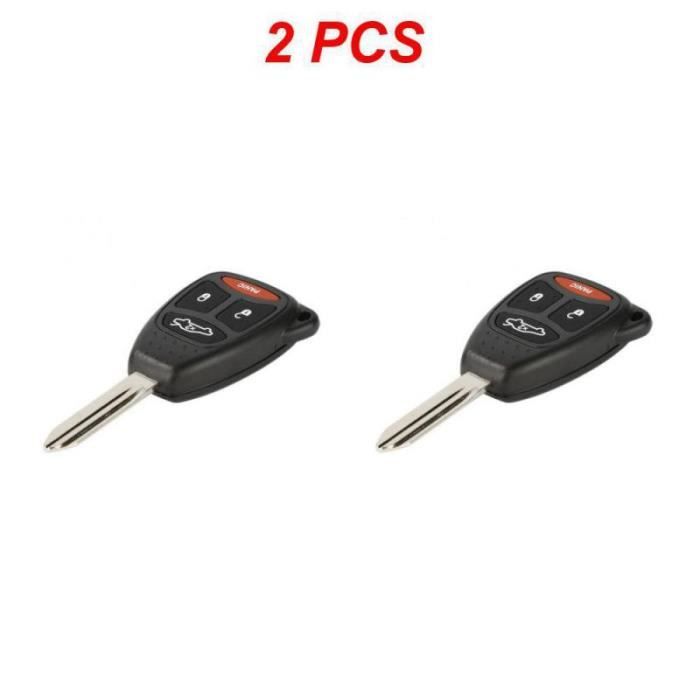 Porte-clés Voiture Jeep - Cuir Noir - Pour Grand Cherokee, Compass, Wrangler