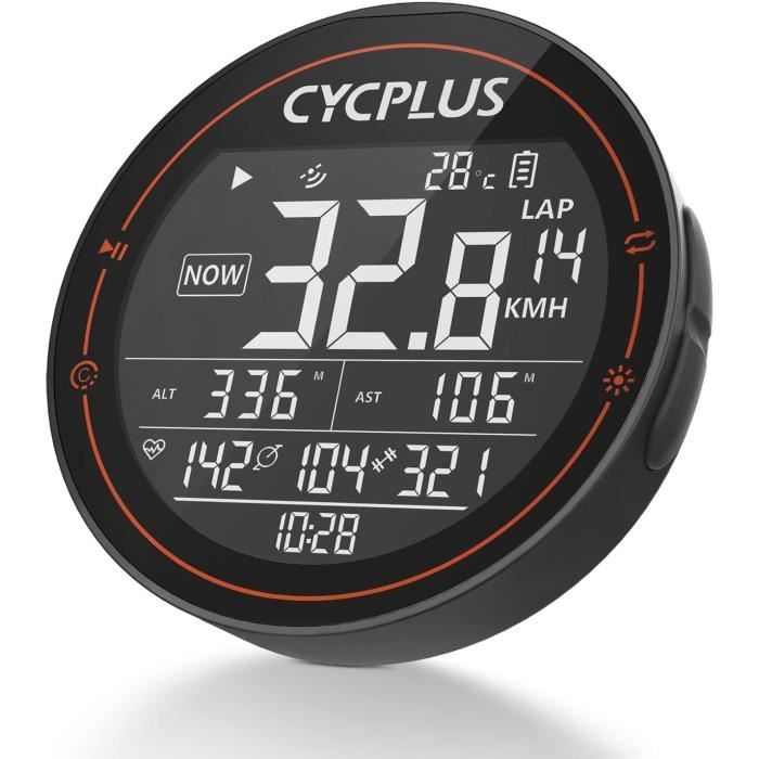 Ordinateur de vélo GPS - CYCPLUS - M2 - Étanche IPX6 - Bluetooth 5.0 - Ant+
