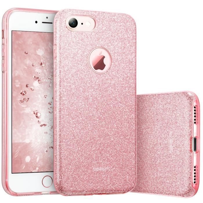 coque iphone 8 rose poudre