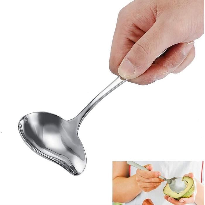 Louche à Sauce En Inox - Mini Cuillère à Bec Verseur - Pour Sauces, Salades, Desserts - Design élégant - 9