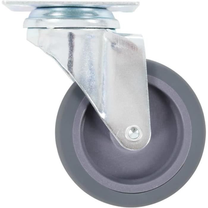 Lot De 2 Supports Radiateur Électrique à Roulettes 360° – Cadre Acier Pour Chauffage à Huile, Déplacement Facile, Noir