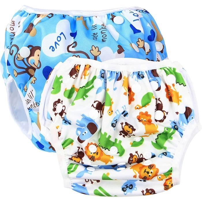 Couche Lavable,Couches de Bain,Bébé Couche de BainBébé Réutilisable