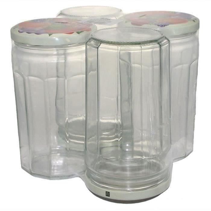 Pots À Confiture 645 Ml Et Couvercle Les 4 Pots - vue 3