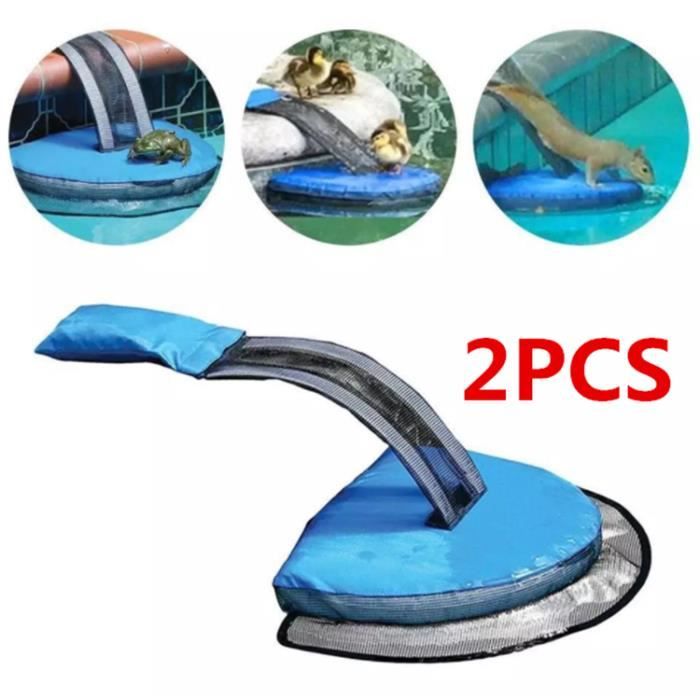 2pcs Évasion Rampe Piscine Protection Escaping Net Animale économie Animale Canal Critter Épargner pour Fog Oiseaux Critter Saving