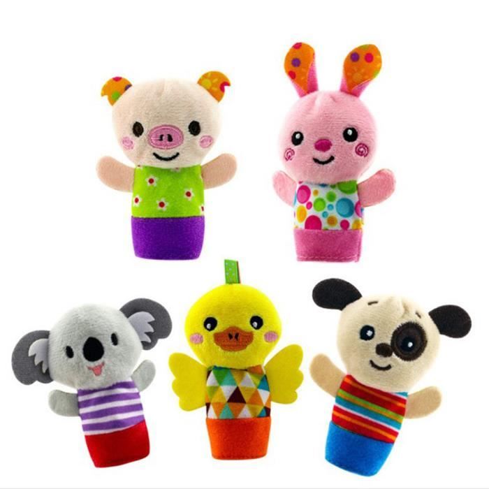 10 Pièces Marionnettes à Doigt Animaux Mignons En Peluche - Jouets Éducatifs Pour Enfants, Idéal Pâques Et Anniversaires